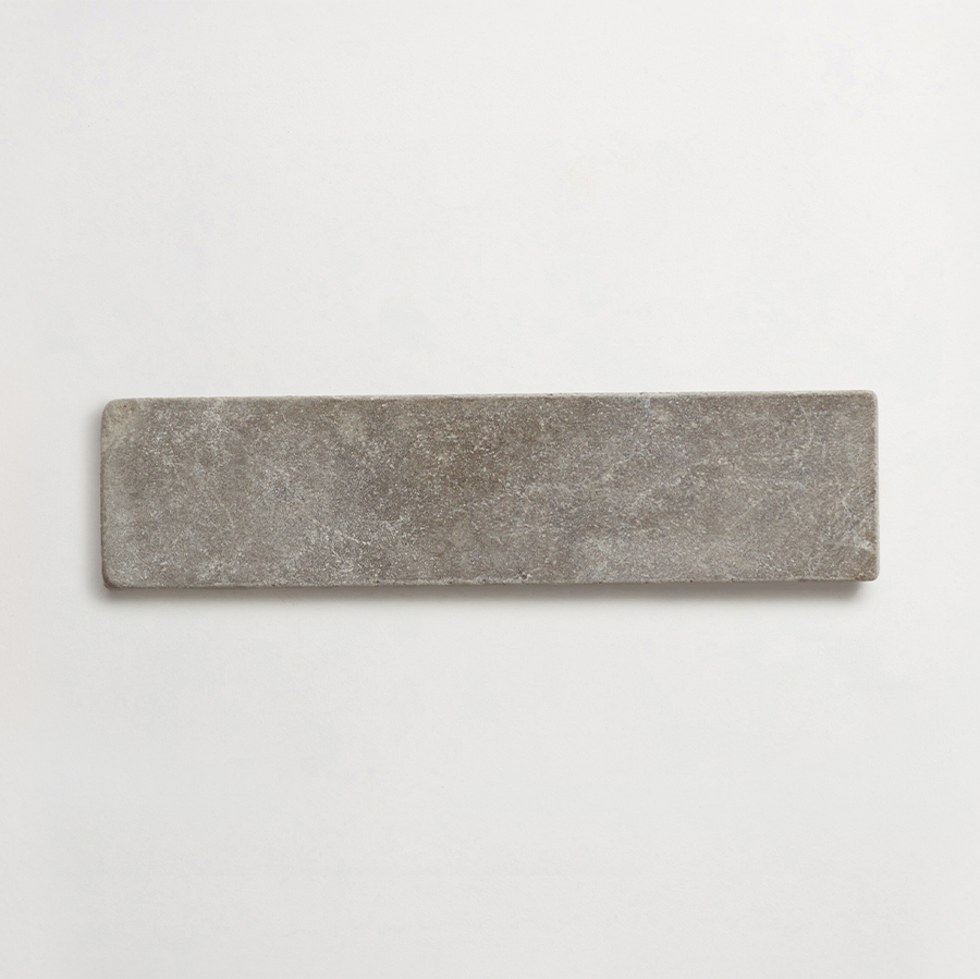 Lapidary stone tile 8 x 2 Cashmere Grey Tumbled.