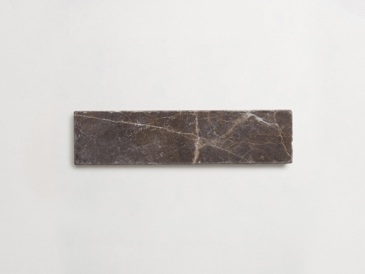 Lapidary stone tile 8 x 2 Brown Tumbled.