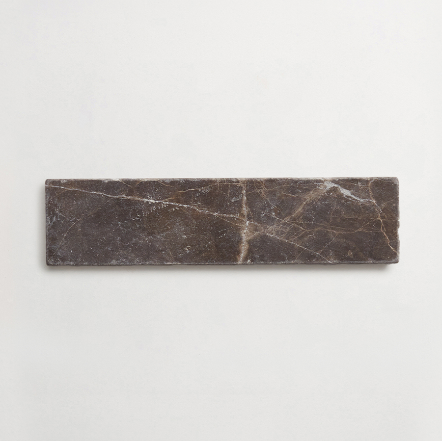 Lapidary stone tile 8 x 2 Brown Tumbled.