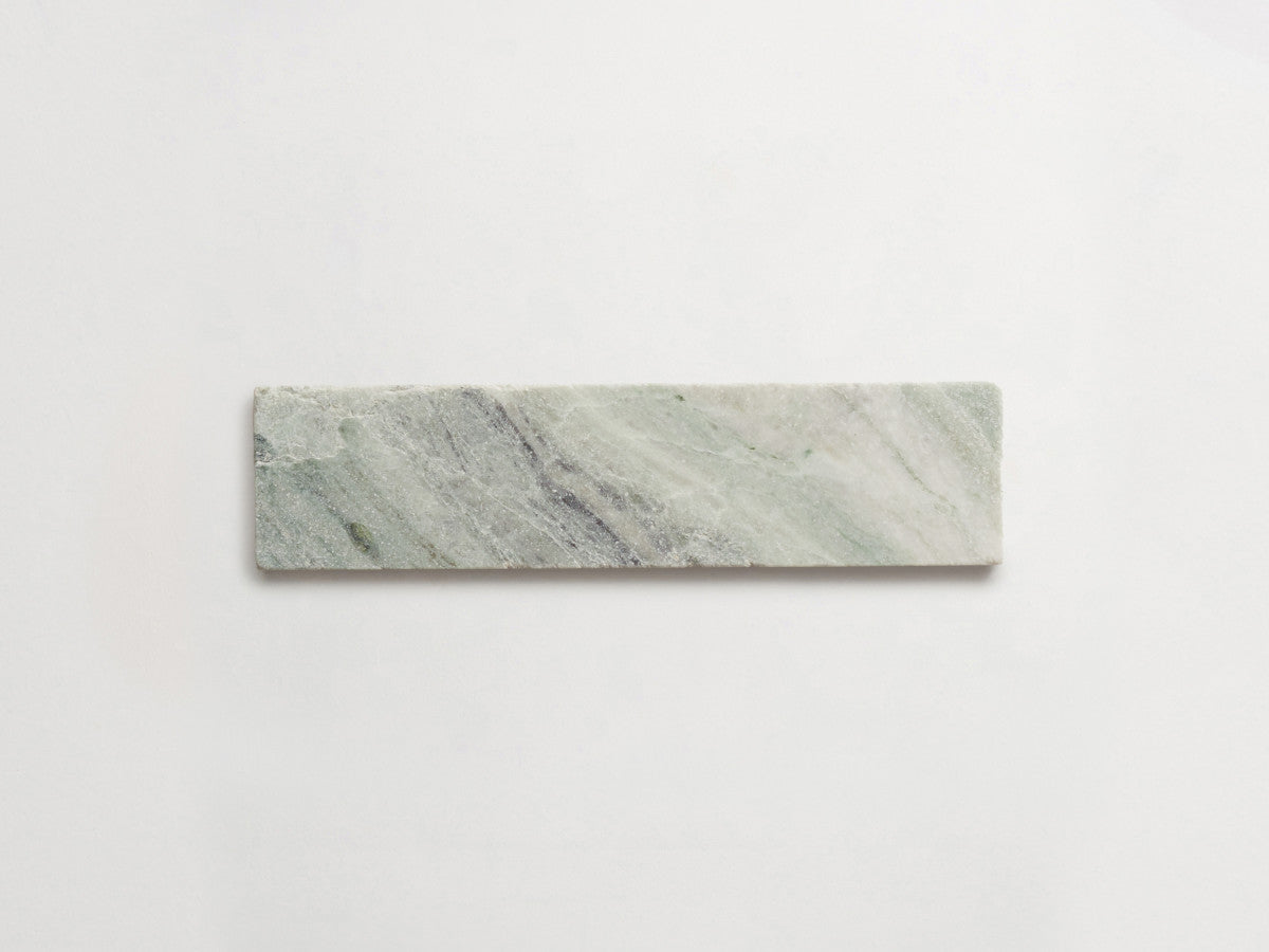 Lapidary stone tile 8 x 2 Jade Green Tumbled.