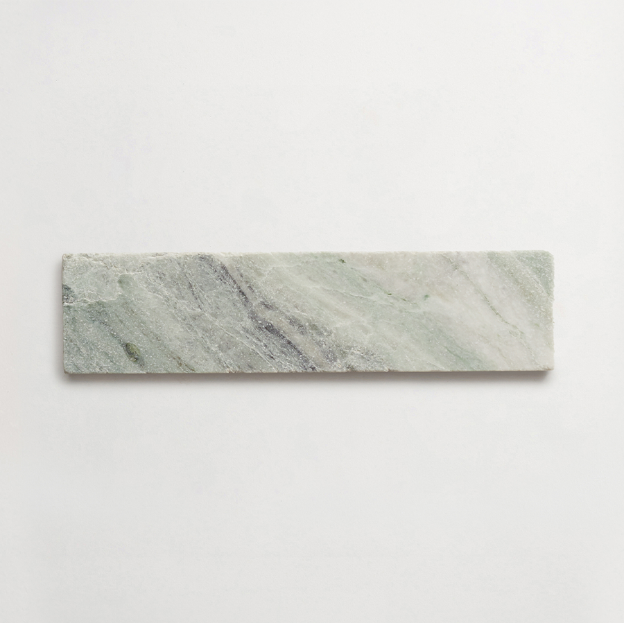 Lapidary stone tile 8 x 2 Jade Green Tumbled.