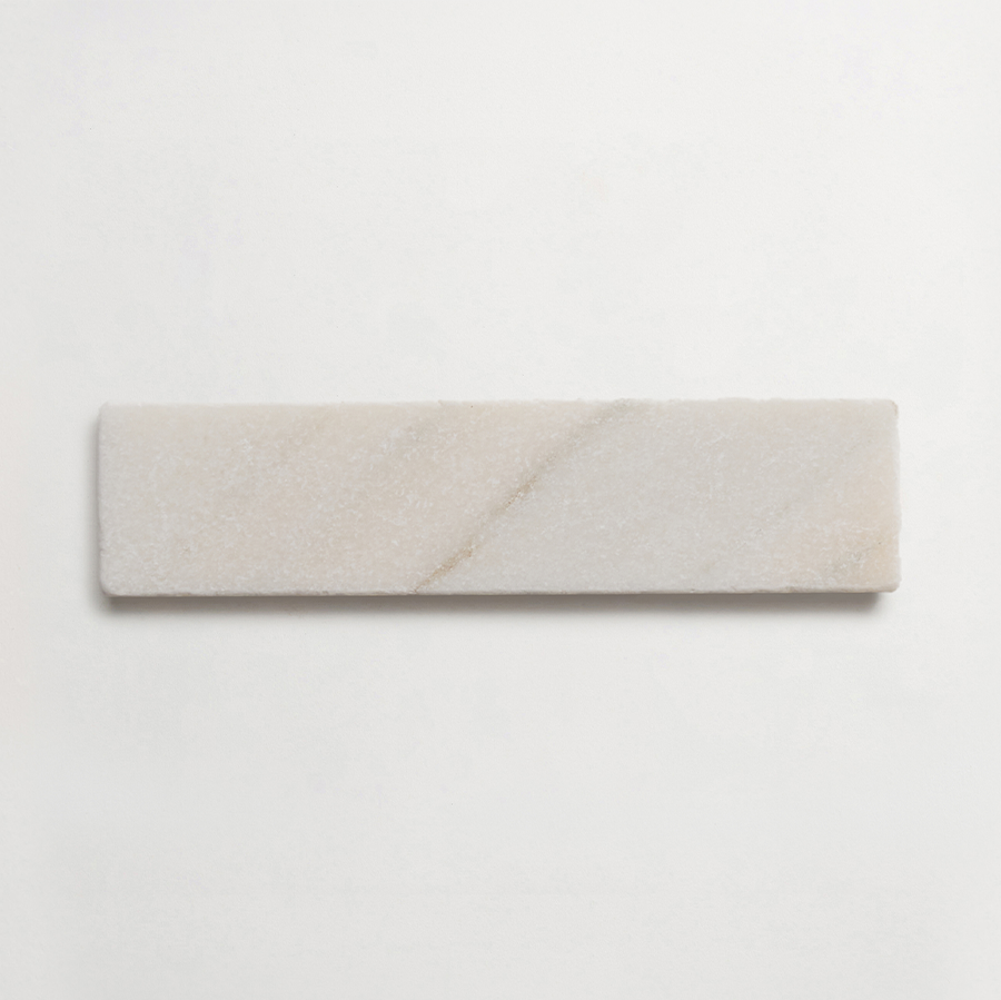 Lapidary stone tile 8 x 2 Pink/Grey Tumbled.