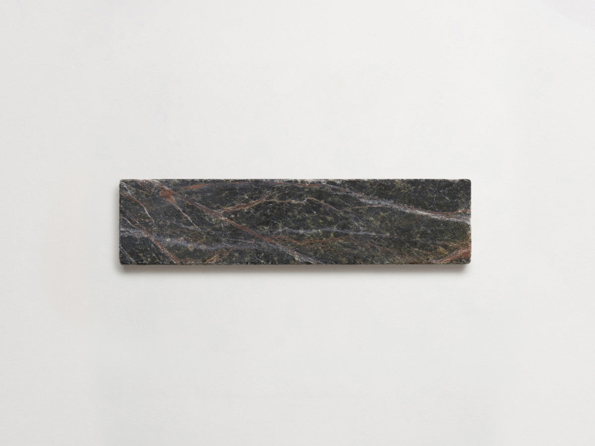 Lapidary stone tile 8 x 2 Galician Green Tumbled.