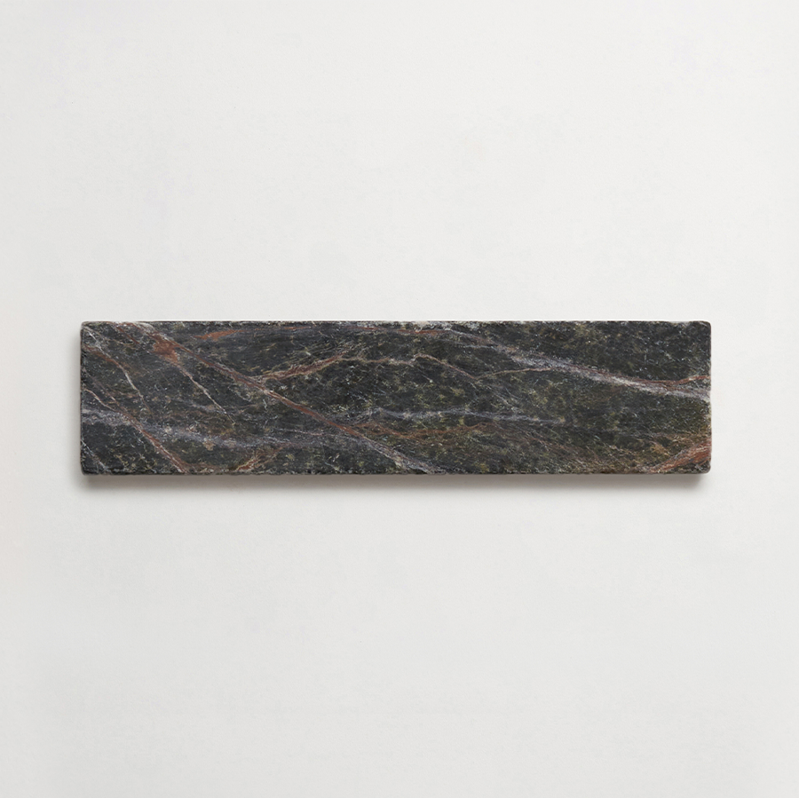 Lapidary stone tile 8 x 2 Galician Green Tumbled.