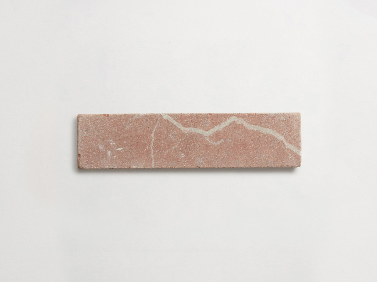 Lapidary stone tile 8 x 2 Rojo Alicante Red Tumbled.