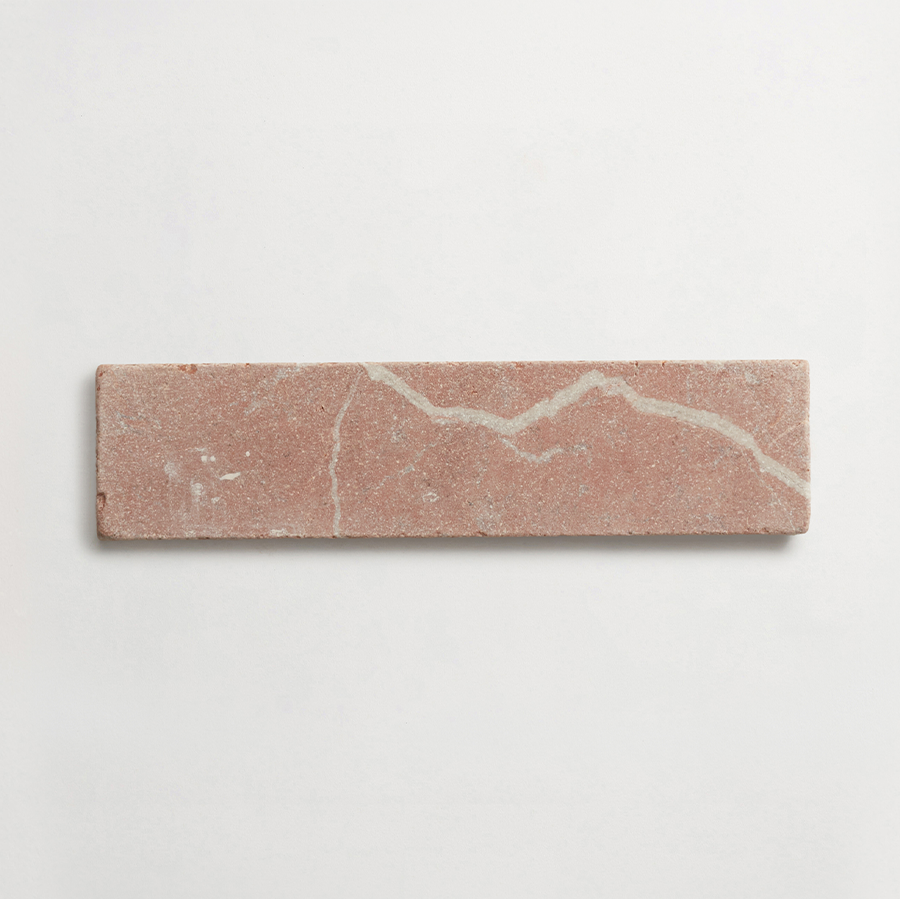 Lapidary stone tile 8 x 2 Rojo Alicante Red Tumbled.