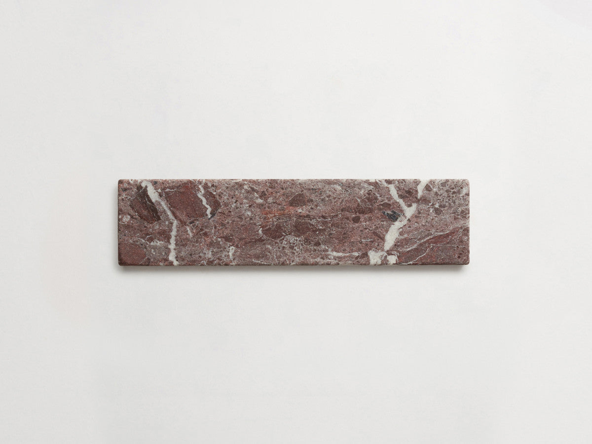 Lapidary stone tile 8 x 2 Red Tumbled.