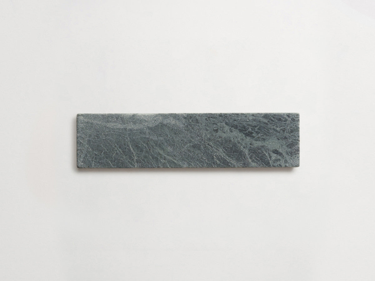 Lapidary stone tile 8 x 2 Marble Green Tumbled.