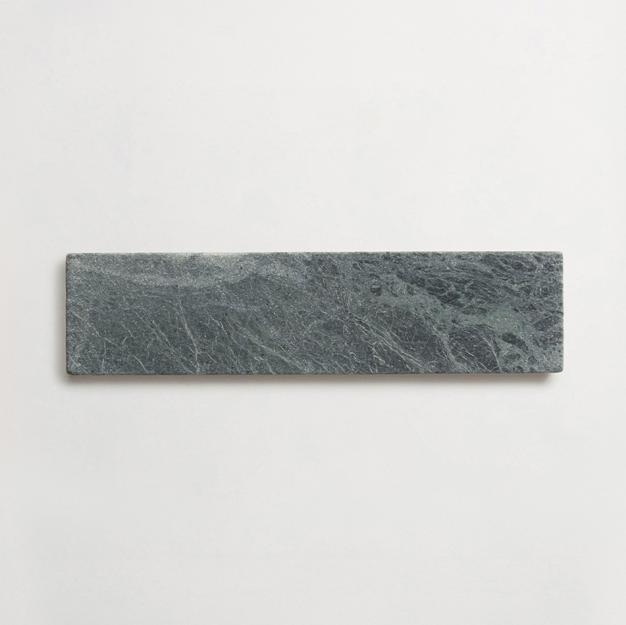 Lapidary stone tile 8 x 2 Marble Green Tumbled.
