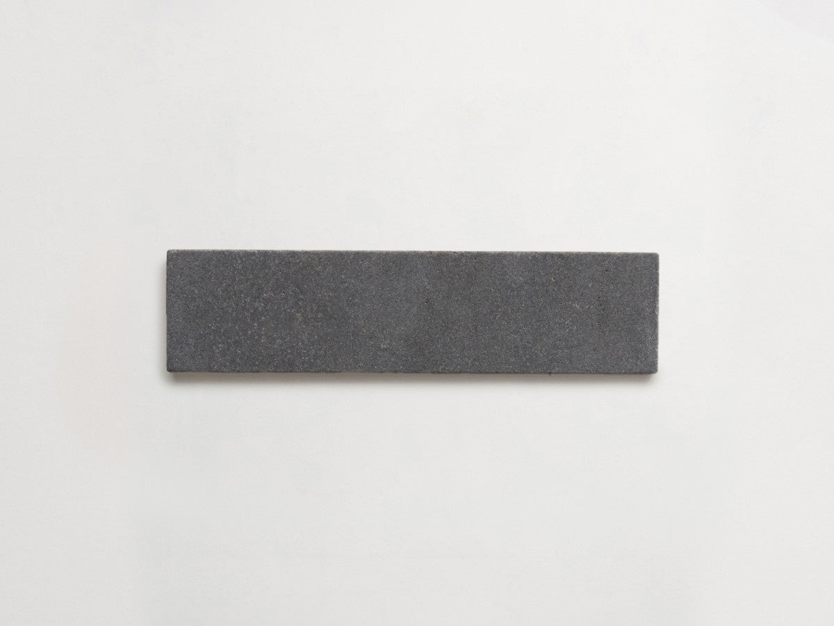 Lapidary stone tile 8 x 2 Warm Black Tumbled.