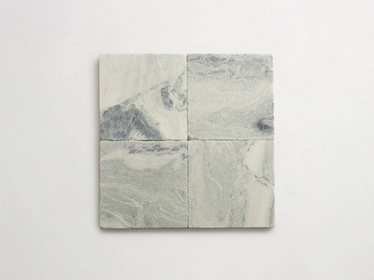 Lapidary stone tile 6 in. square Jade Green Tumbled.