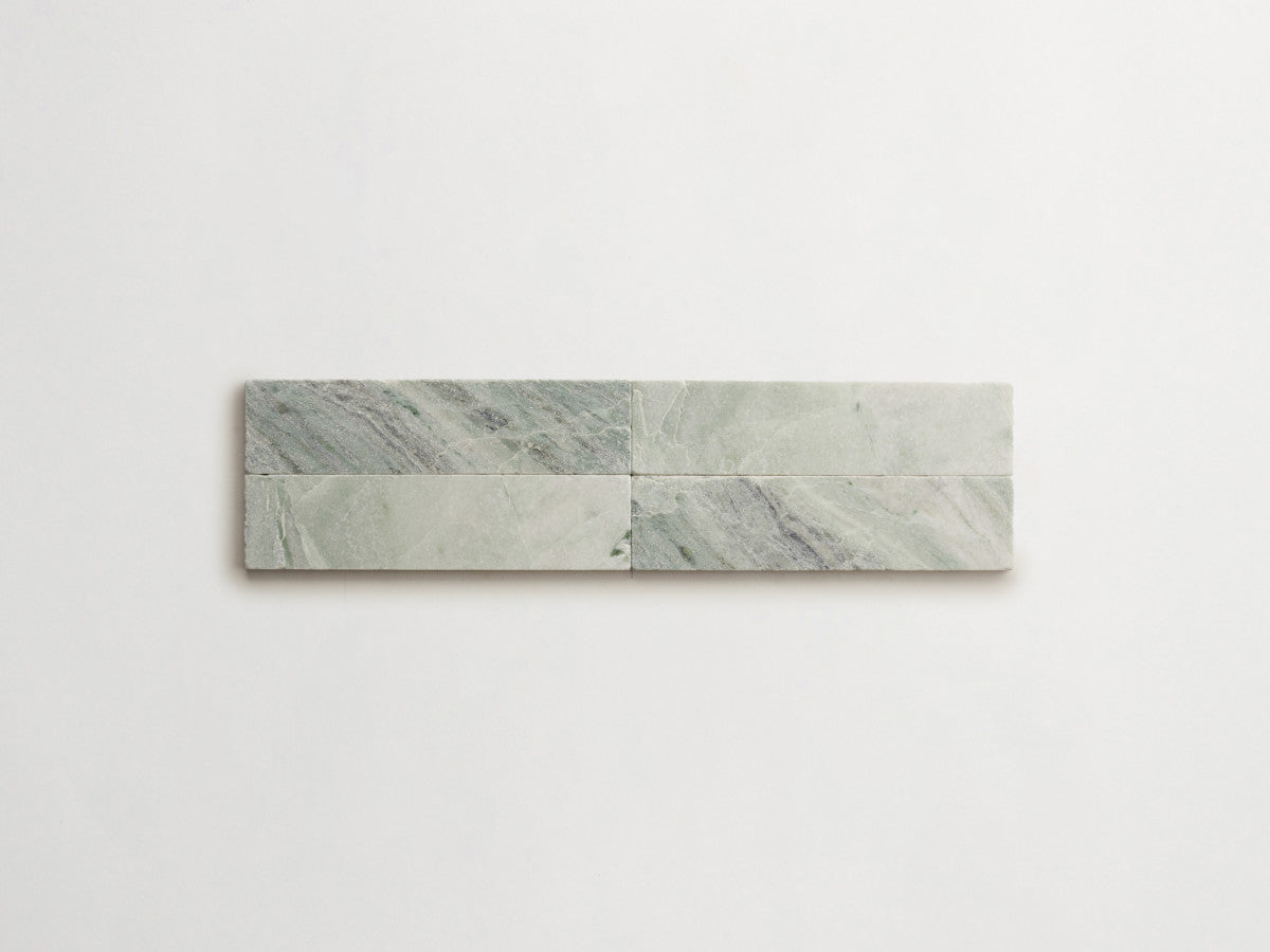 Lapidary stone tile 8 x 2 Jade Green Tumbled.
