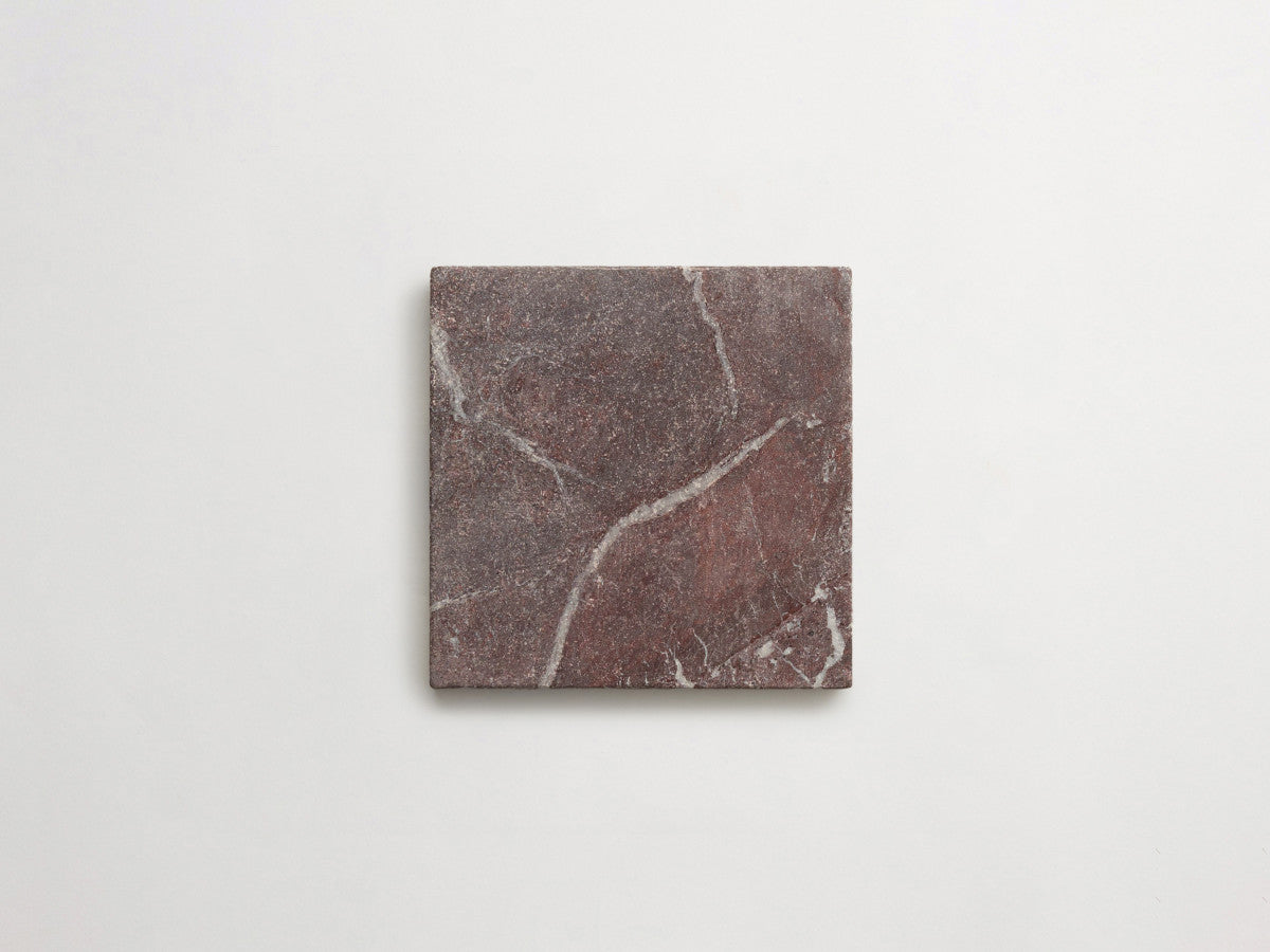 Lapidary stone tile 6 in. square Red Tumbled.