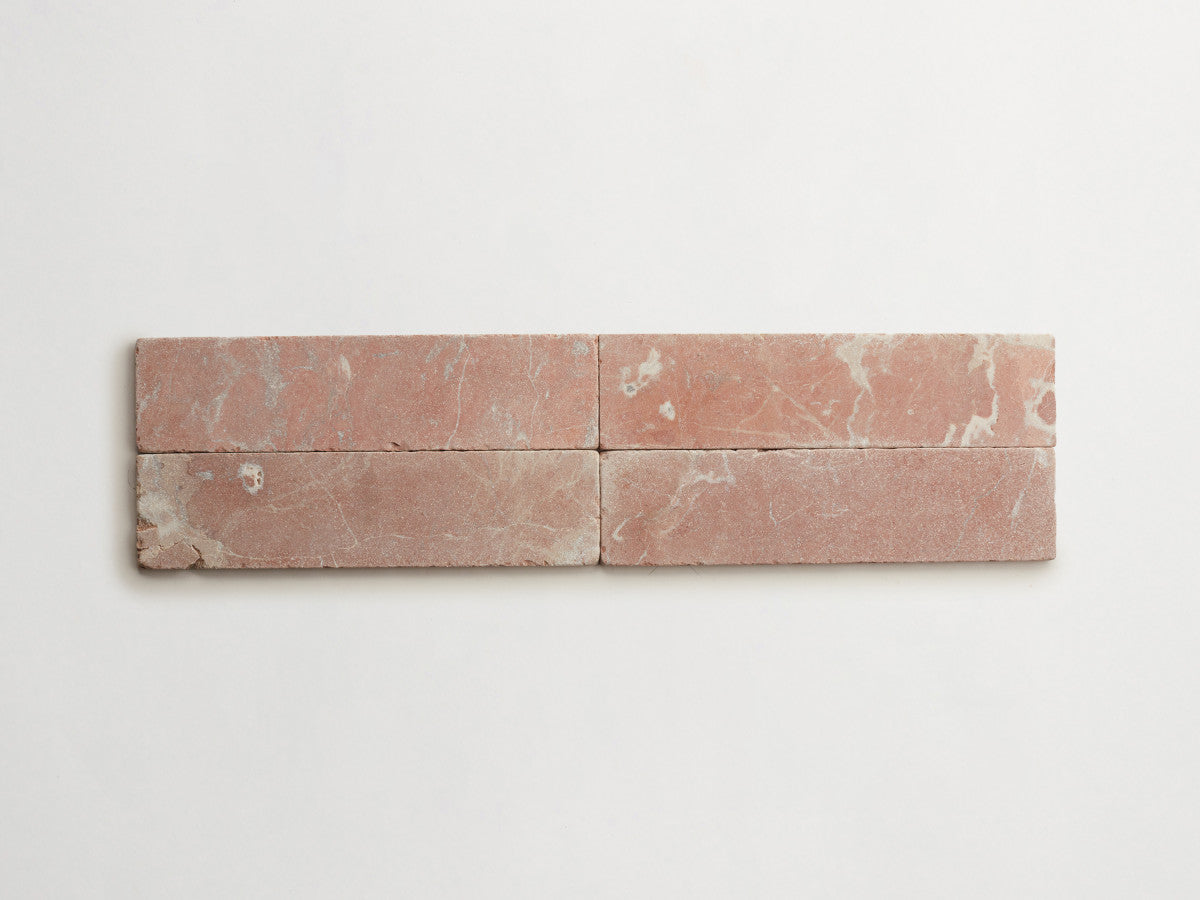 Lapidary stone tile 12 x 3 Rojo Alicante Red Tumbled.