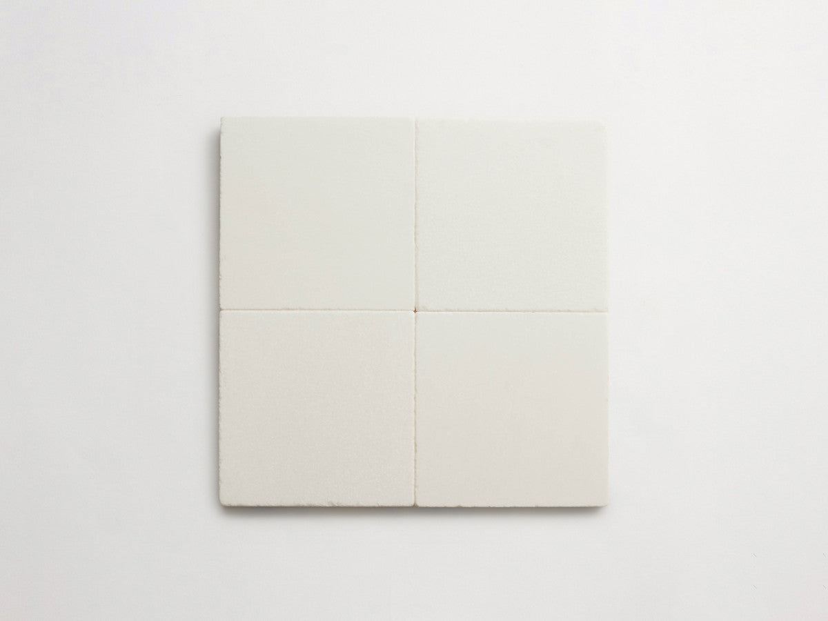 Lapidary stone tile 6 in. square Thassos White Tumbled.