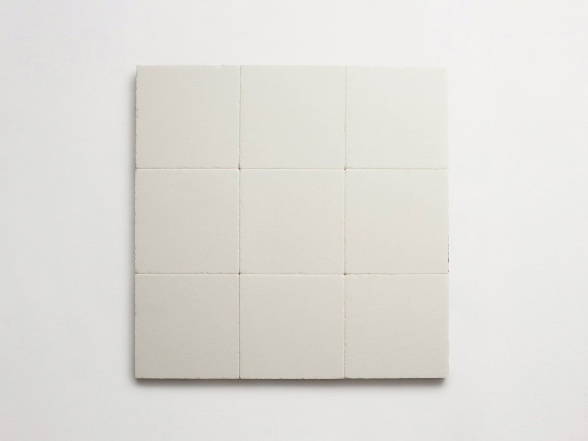 Lapidary stone tile 6 in. square Thassos White Tumbled.