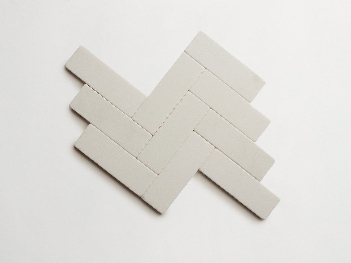 Lapidary stone tile 6 x 2 Thassos White Tumbled.