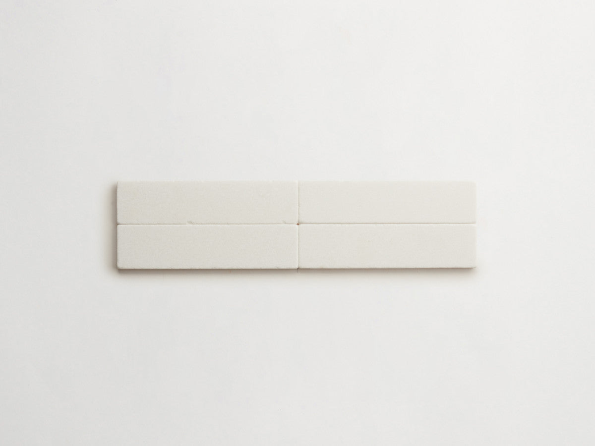 Lapidary stone tile 8 x 2 Thassos White Tumbled.