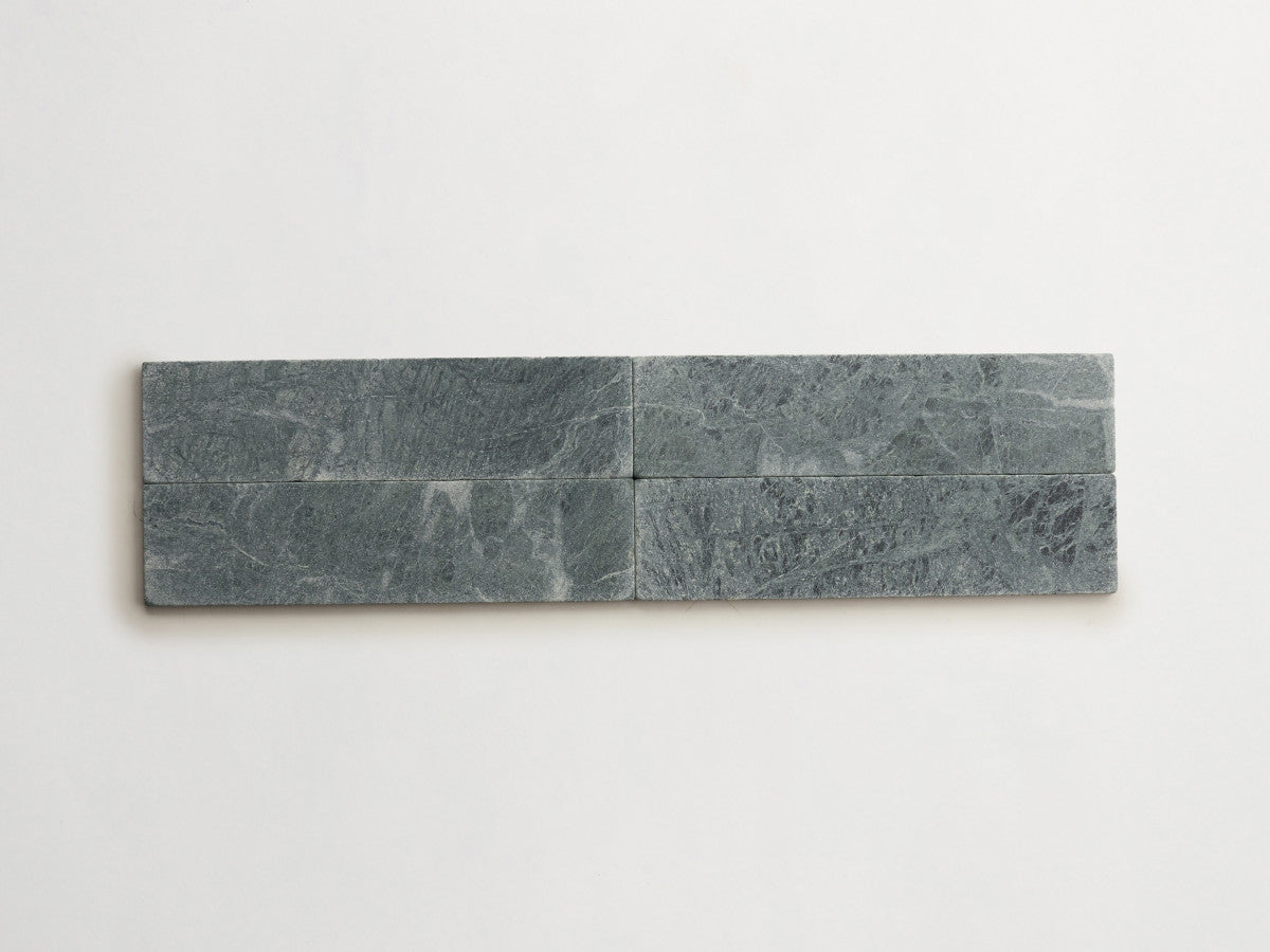 Lapidary stone tile 12 x 3 Marble Green Tumbled.