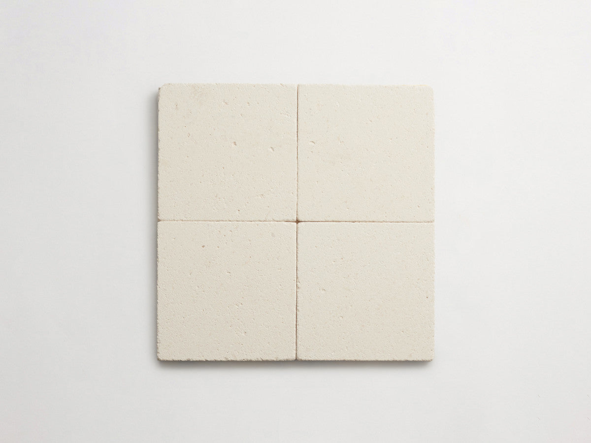 Lapidary stone tile 6 in. square White Tumbled.