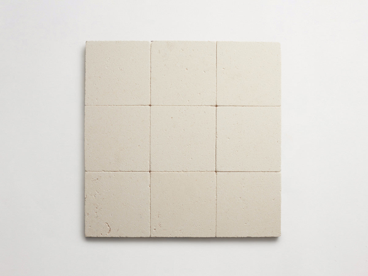 Lapidary stone tile 6 in. square White Tumbled.