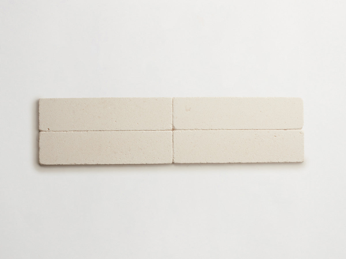 Lapidary stone tile 12 x 3 White Limestone White Tumbled.