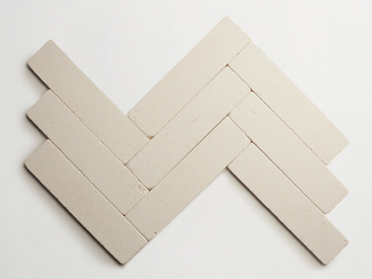 Lapidary stone tile 12 x 3 White Limestone White Tumbled.