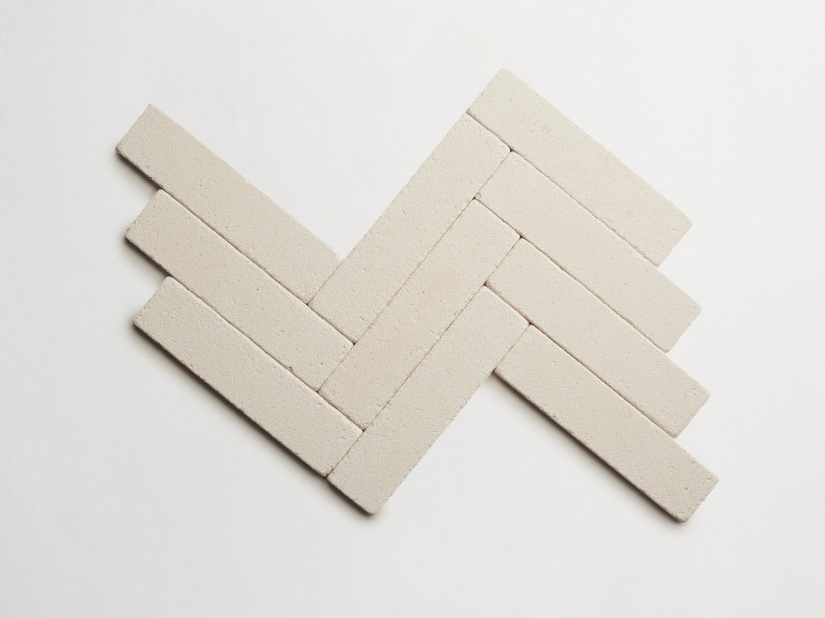 Lapidary stone tile 8 x 2 White Limestone White Tumbled.