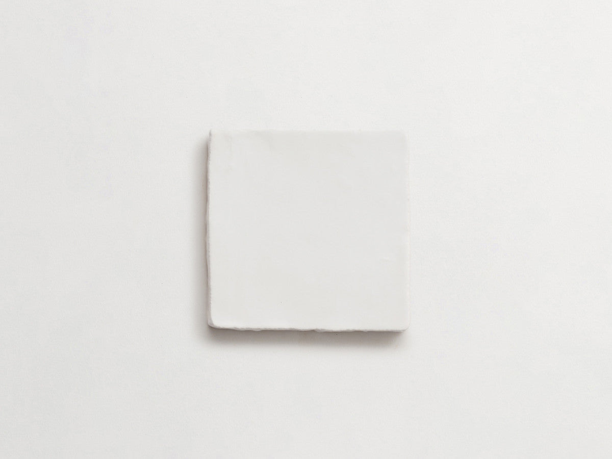 Basic Terracotta Tile 4x4 matte White Tile.