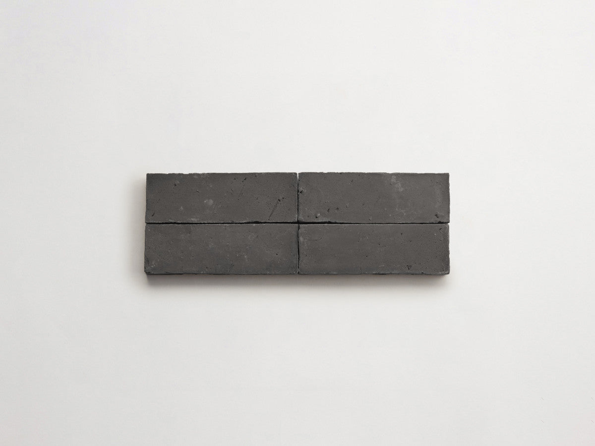 Terracotta Tile 6" Rectangle Unfinished Black Tile.