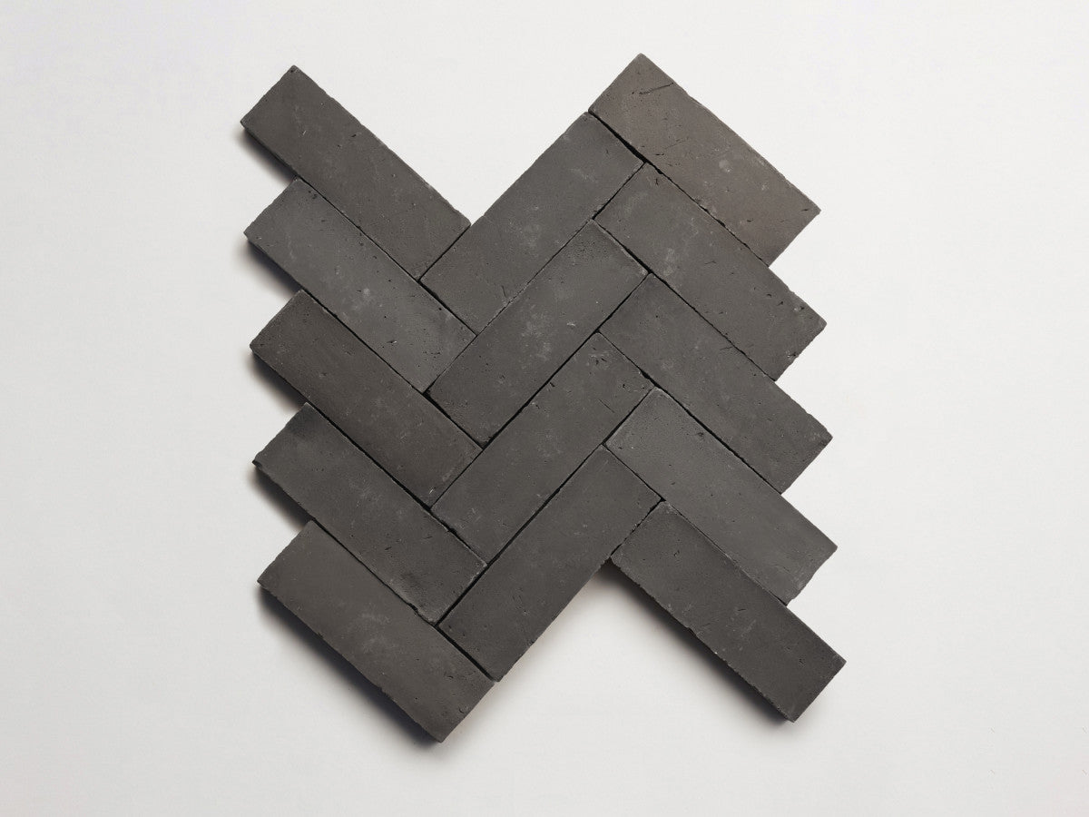 Terracotta Tile 6" Rectangle Unfinished Black Tile.