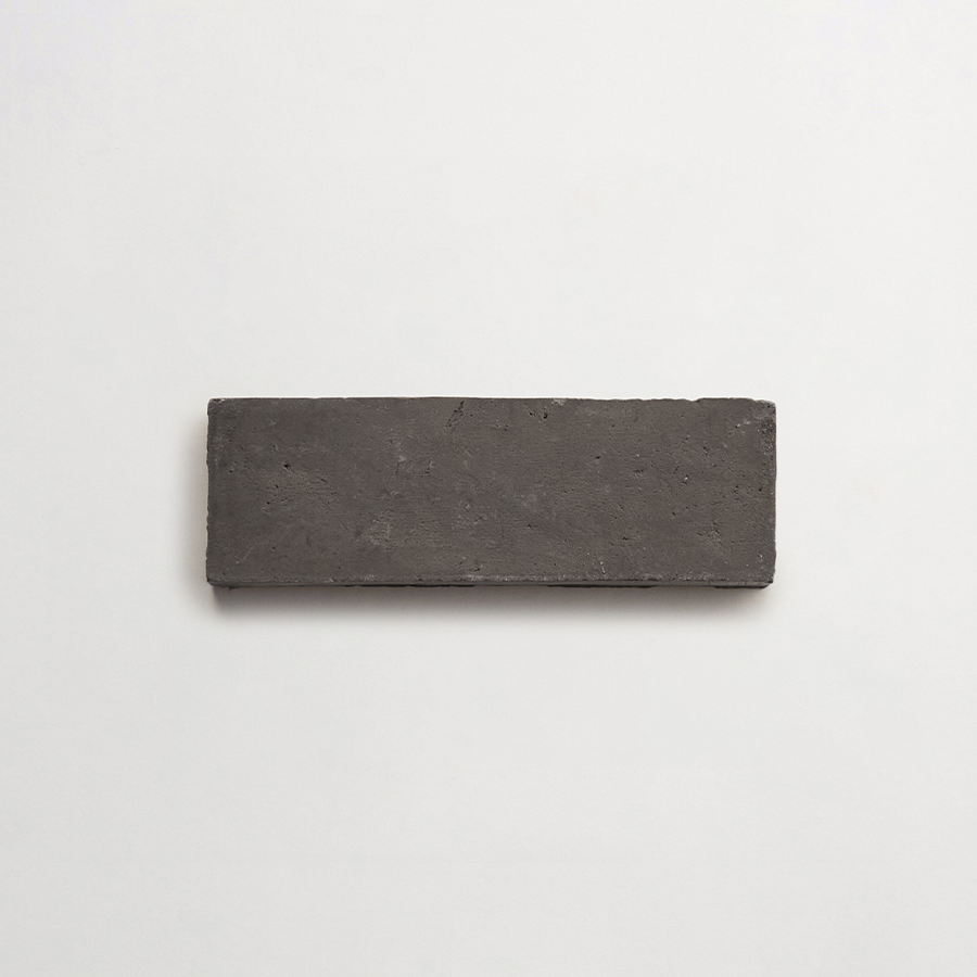 Terracotta Tile 6" Rectangle Unfinished Black Tile.