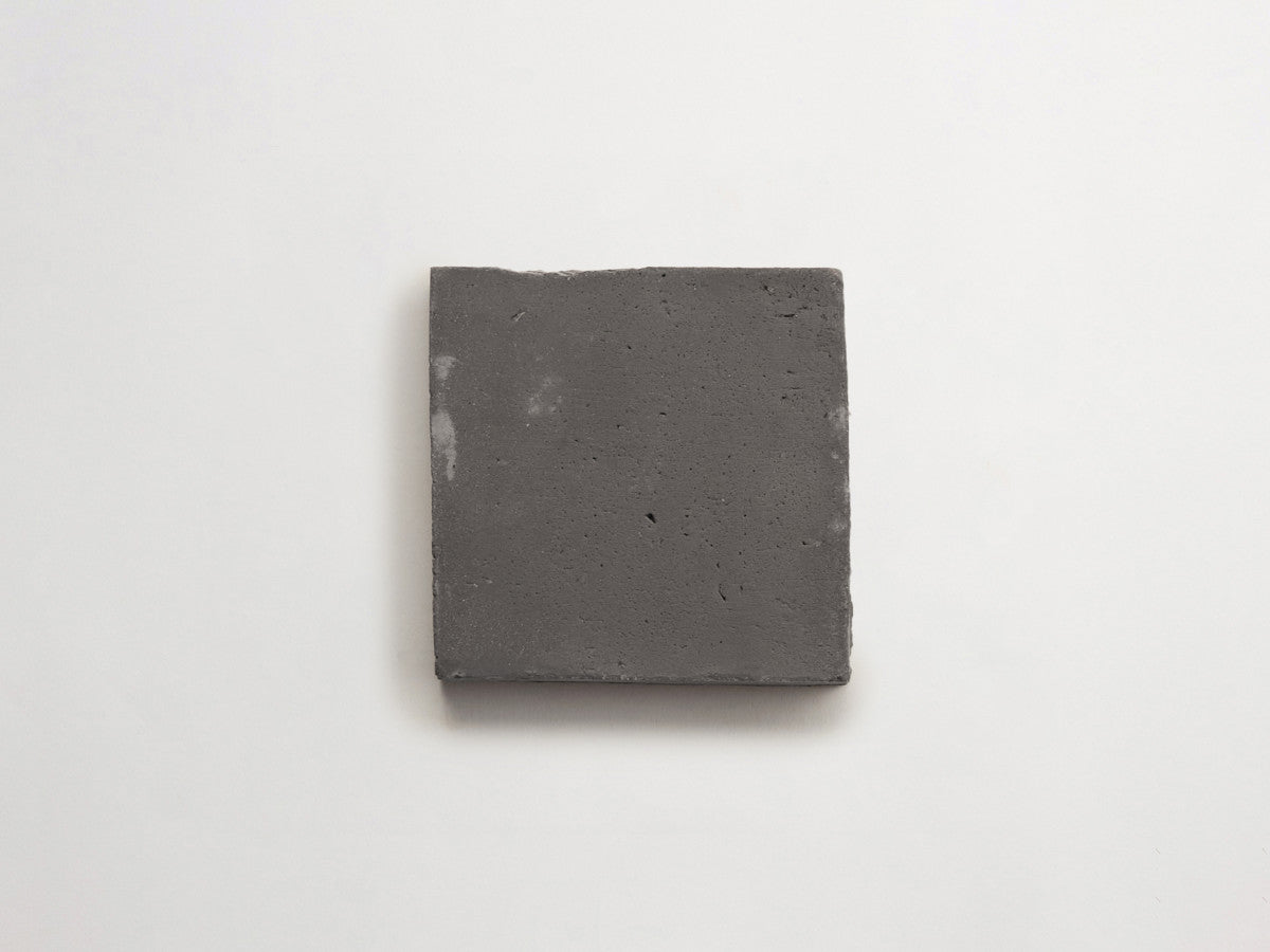 Terracotta Tile 4" Square Unfinished Black Tile.