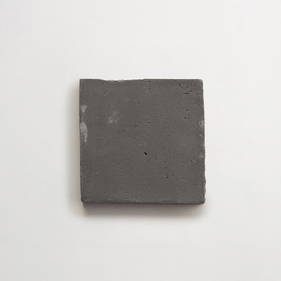 Terracotta Tile 4" Square Unfinished Black Tile.