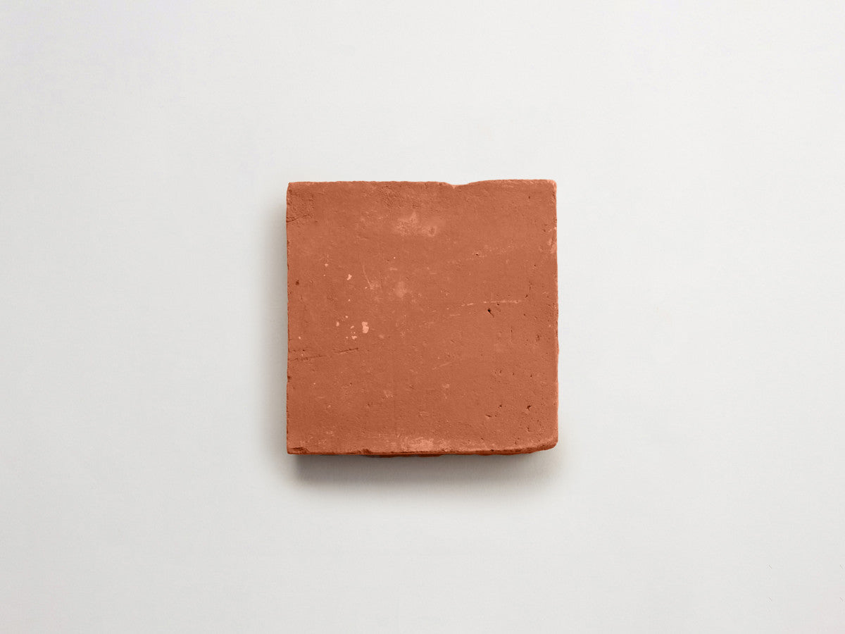 Terracotta Tile 4" Square Unfinished Red Tile.