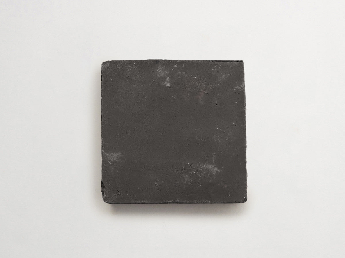 Terracotta Tile 6" Square Unfinished Black Tile.