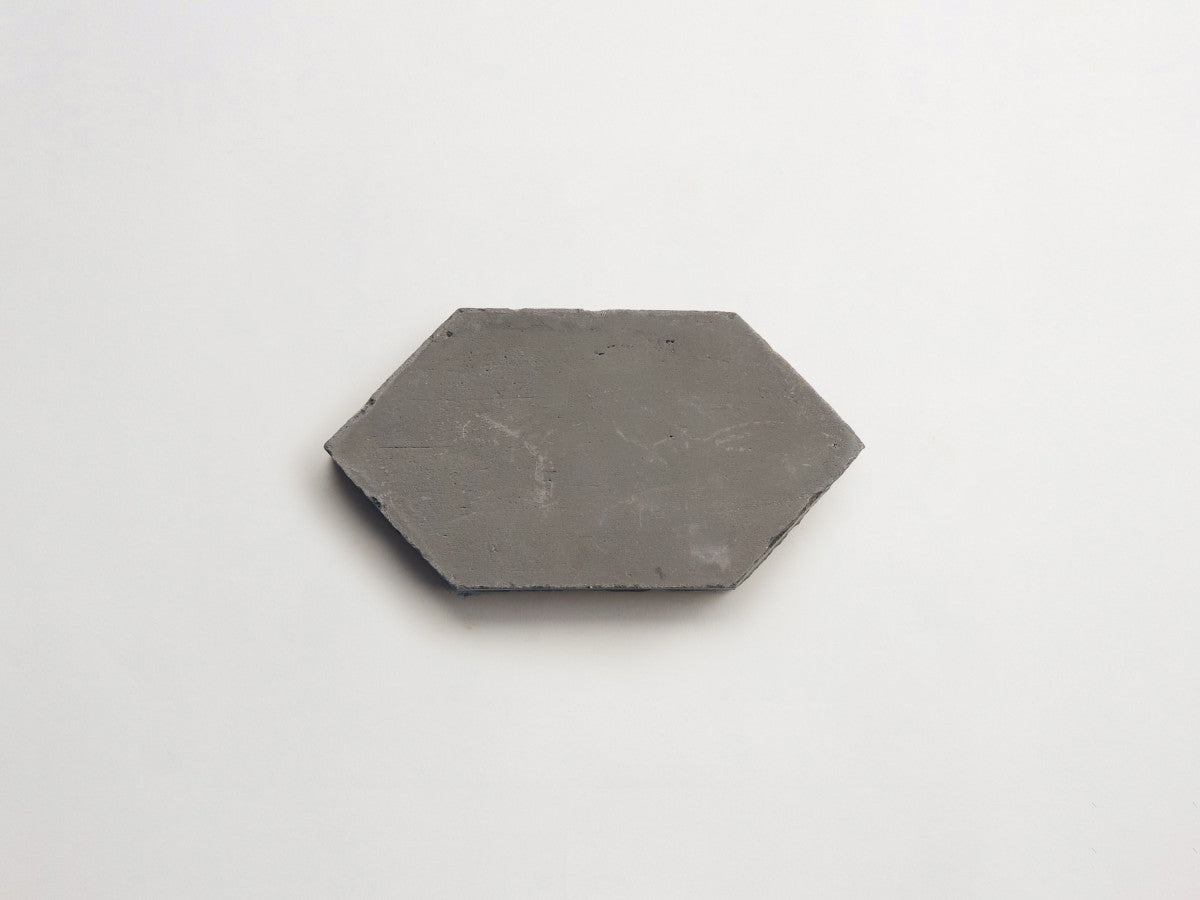 Terracotta Tile 4" Hex Unfinished Grey Tile.
