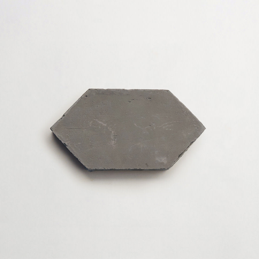Terracotta Tile 4" Hex Unfinished Grey Tile.