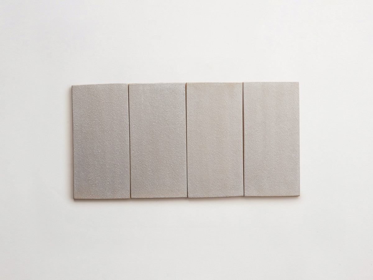 Ceramic Shibori Tile Natural 8x4 Grey Stain tile.