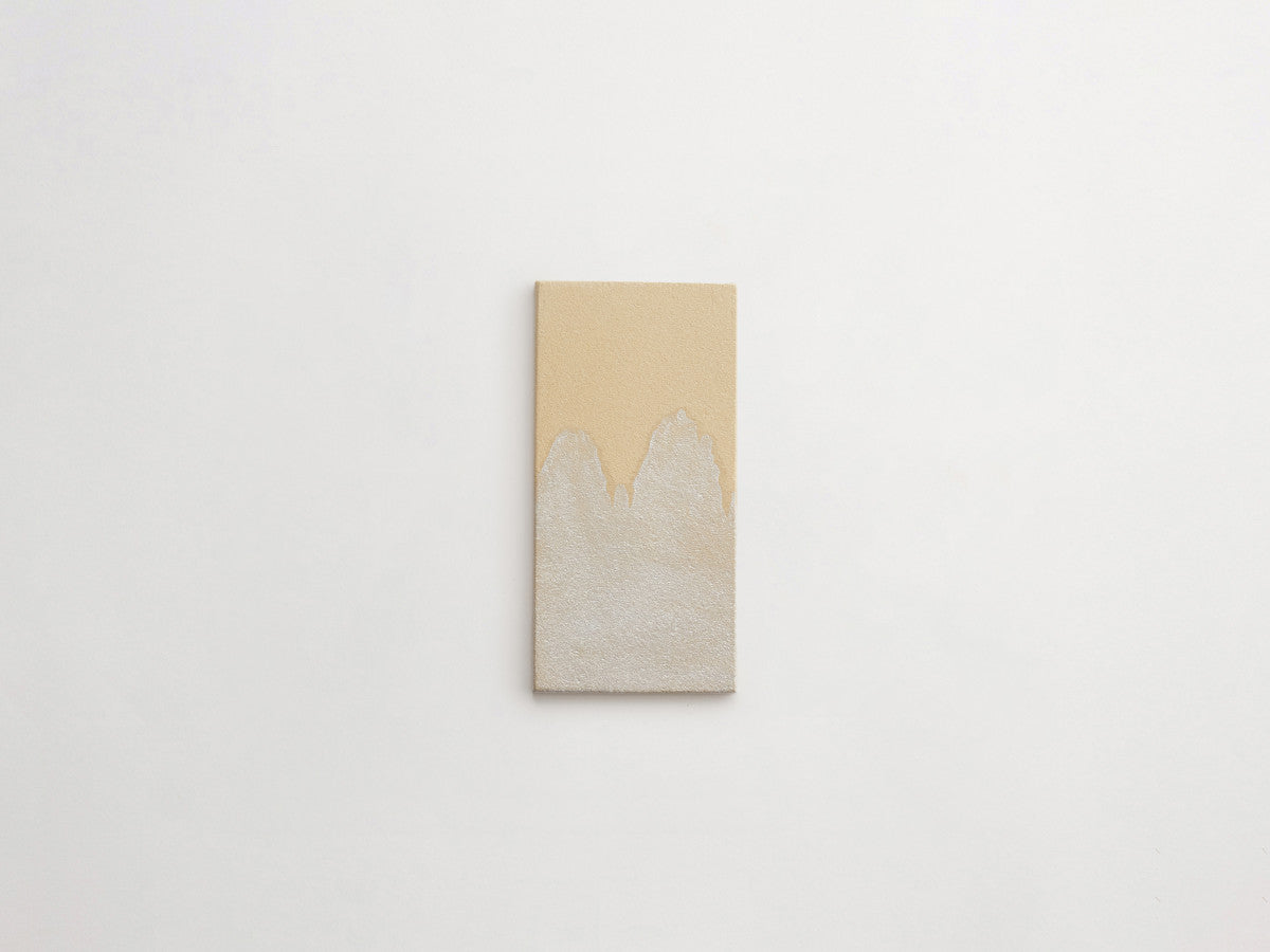 Ceramic Shibori Tile Natural 8x4 Grey Peaks tile.