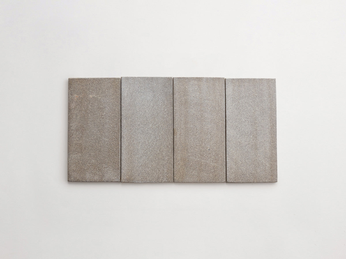 Ceramic Shibori Tile Grey 8x4 Grey Wash tile.