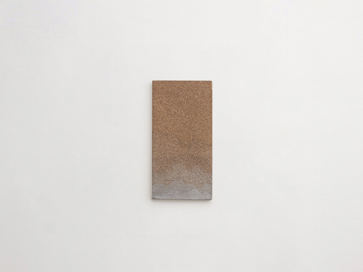 Ceramic Shibori Tile Grey 8x4 Grey Dip tile.