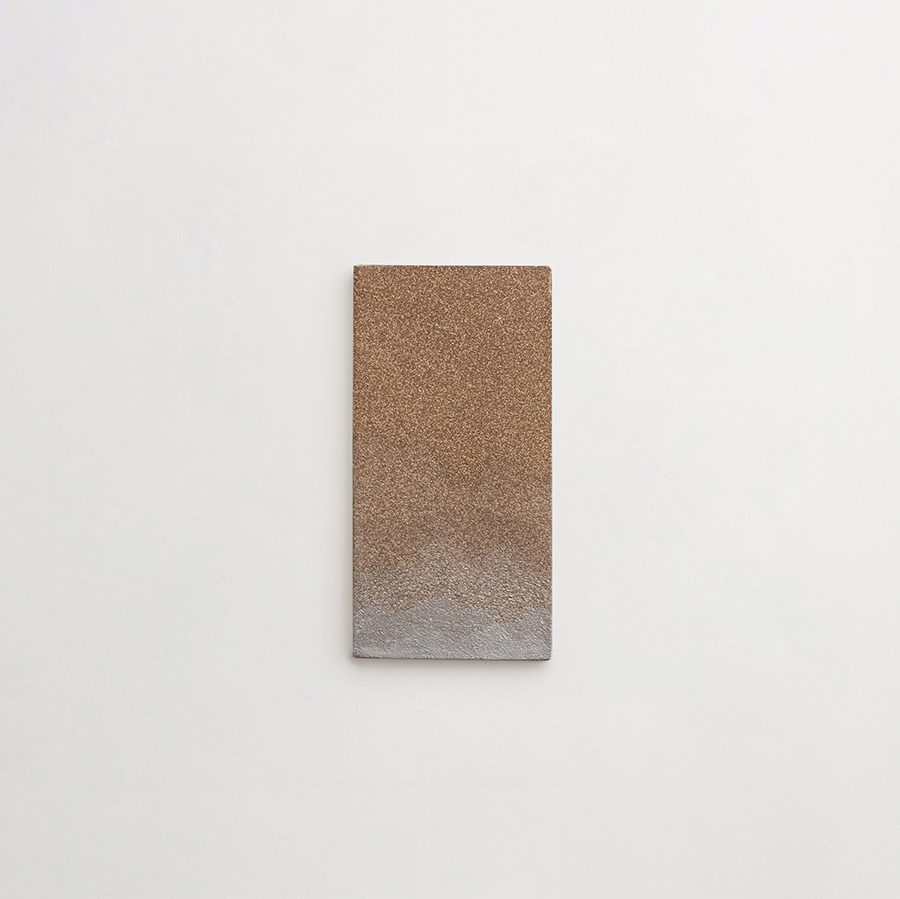 Ceramic Shibori Tile Grey 8x4 Grey Dip tile.