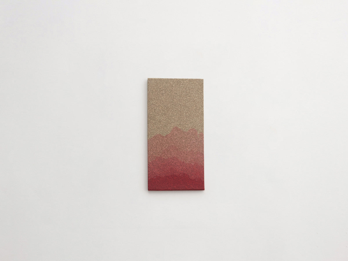 Ceramic Shibori Tile Grey 8x4 Pink Dip tile.