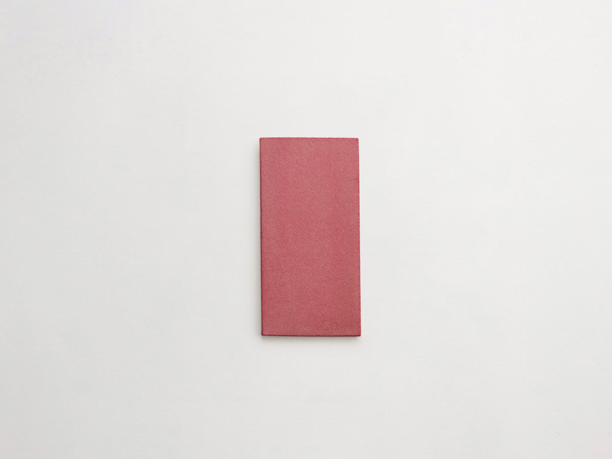 Ceramic Shibori Tile Natural 8x4 Pink Stain tile.