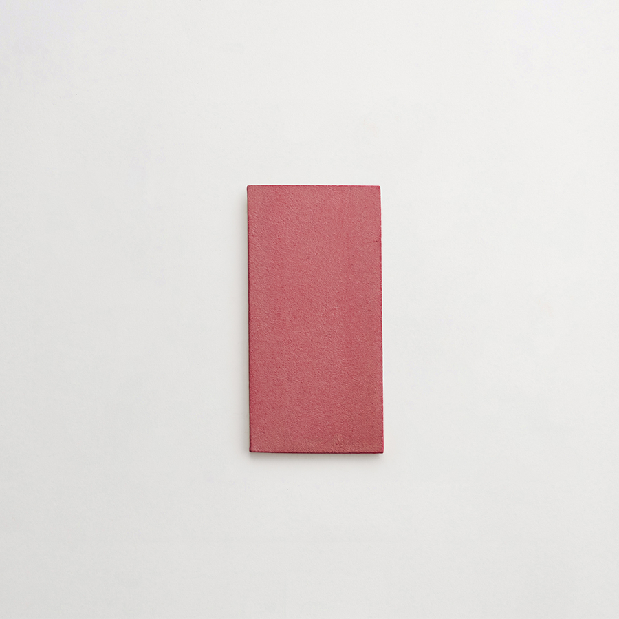Ceramic Shibori Tile Natural 8x4 Pink Stain tile.