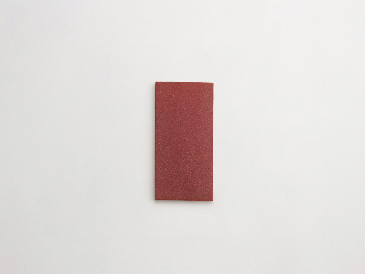 Ceramic Shibori Tile Grey 8x4 Pink Stain tile.