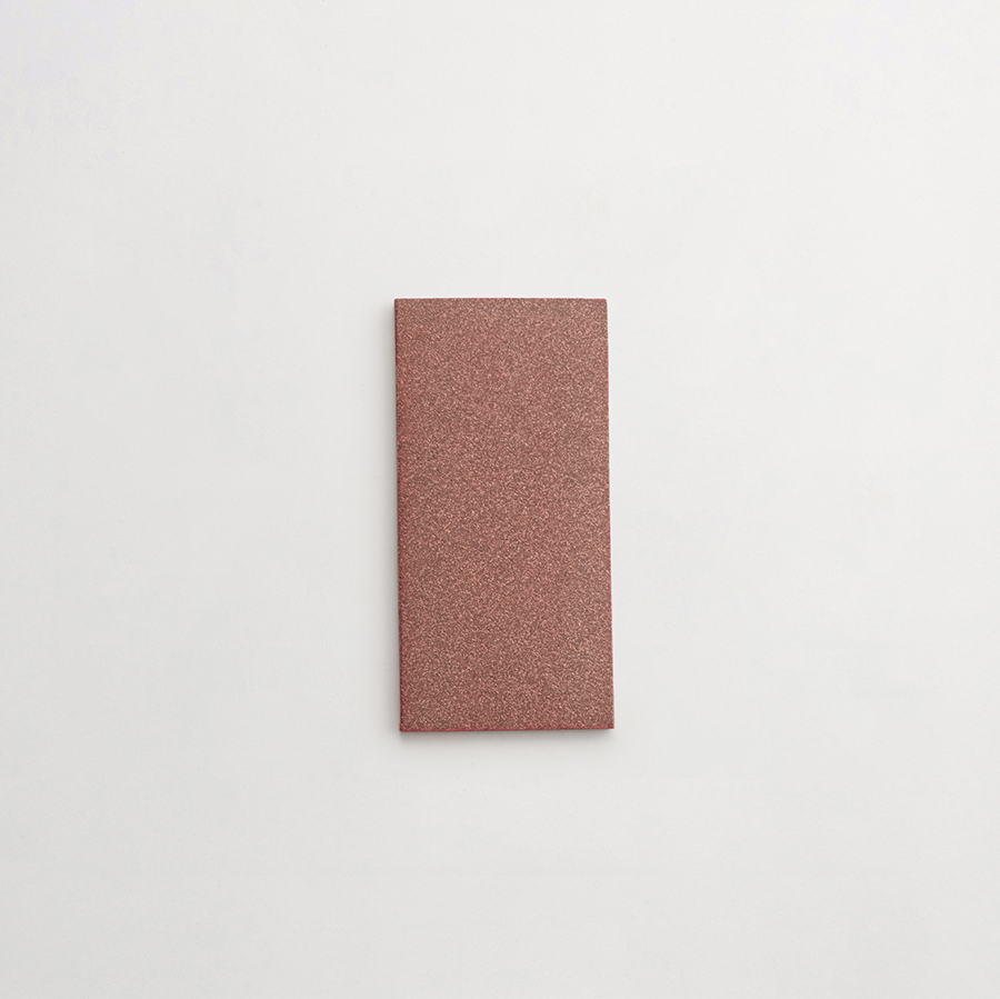Ceramic Shibori Tile Grey 8x4 Pink Wash tile.