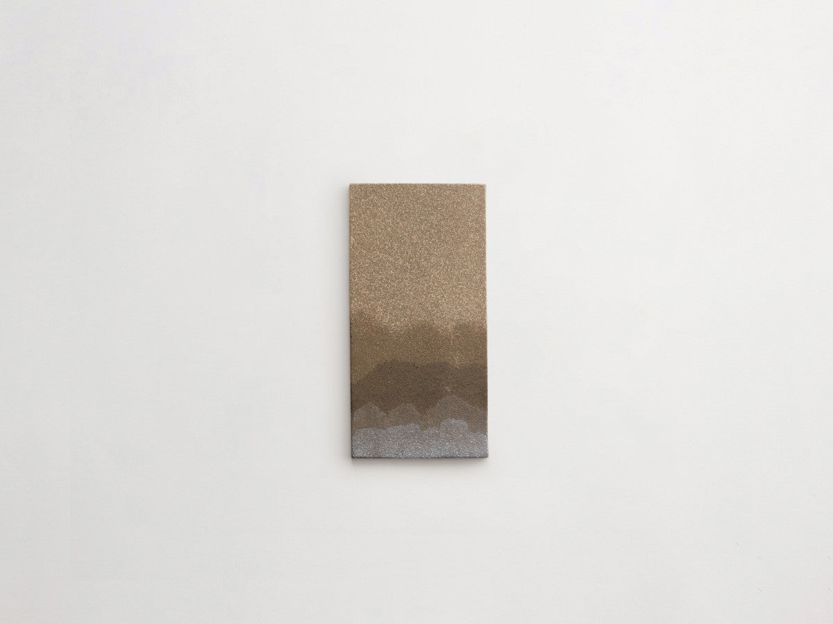 Ceramic Shibori Tile Grey 8x4 Silver Grey Dip tile.