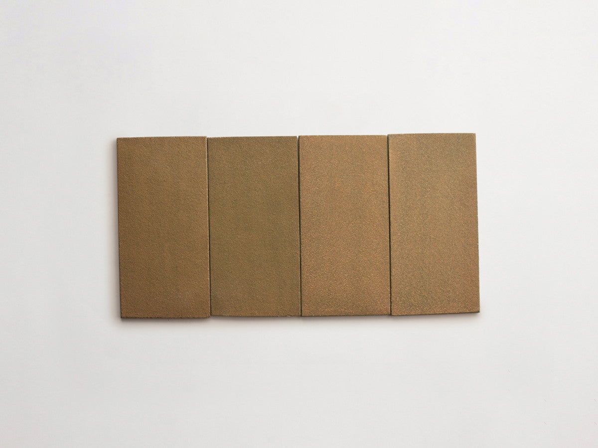 Ceramic Shibori Tile Grey 8x4 Yellow Wash tile.